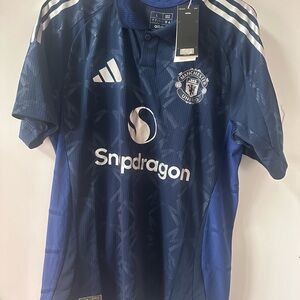 Adidas Manchester United Navy Blue Jersey away Sz L